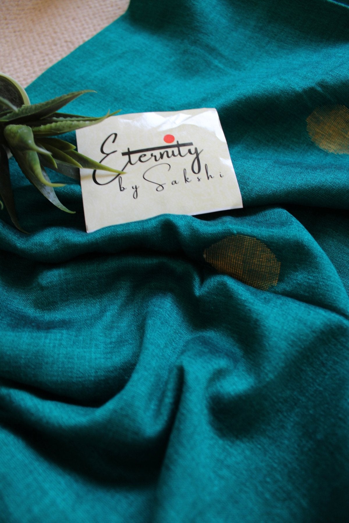 Sea Green Polka Saree - Eternity by Sakshi