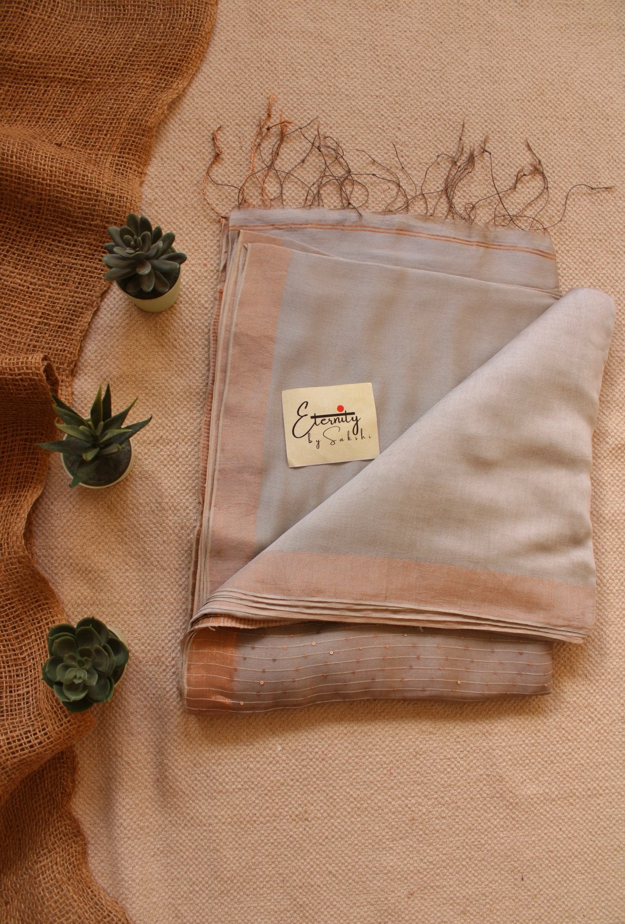 Steel Raga Resham Saree - Eternity by Sakshi