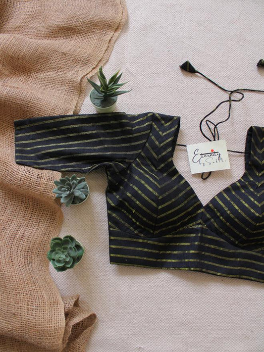 Surkh Black Blouse - Eternity by Sakshi