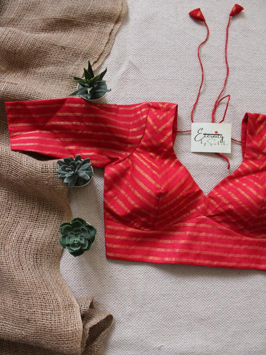 Surkh Red Blouse - Eternity by Sakshi