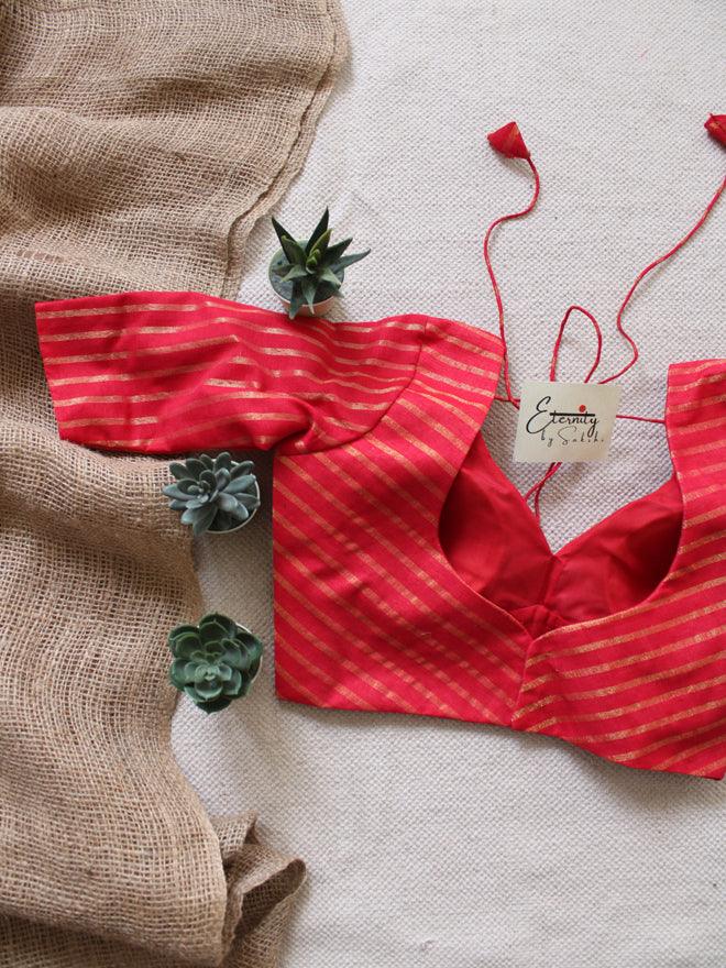 Surkh Red Blouse - Eternity by Sakshi