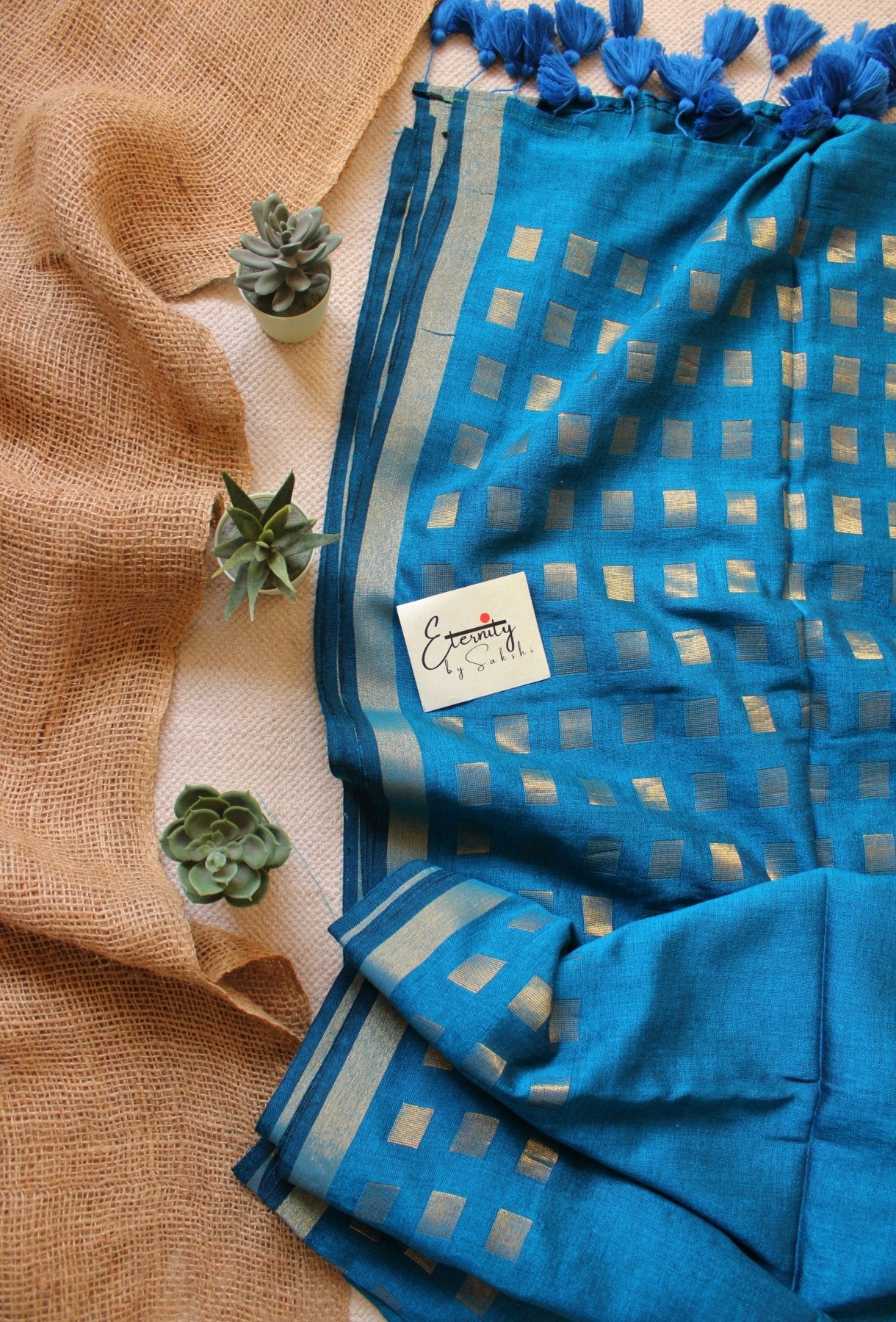 Turkish Blue Meher Saree - Eternity by Sakshi