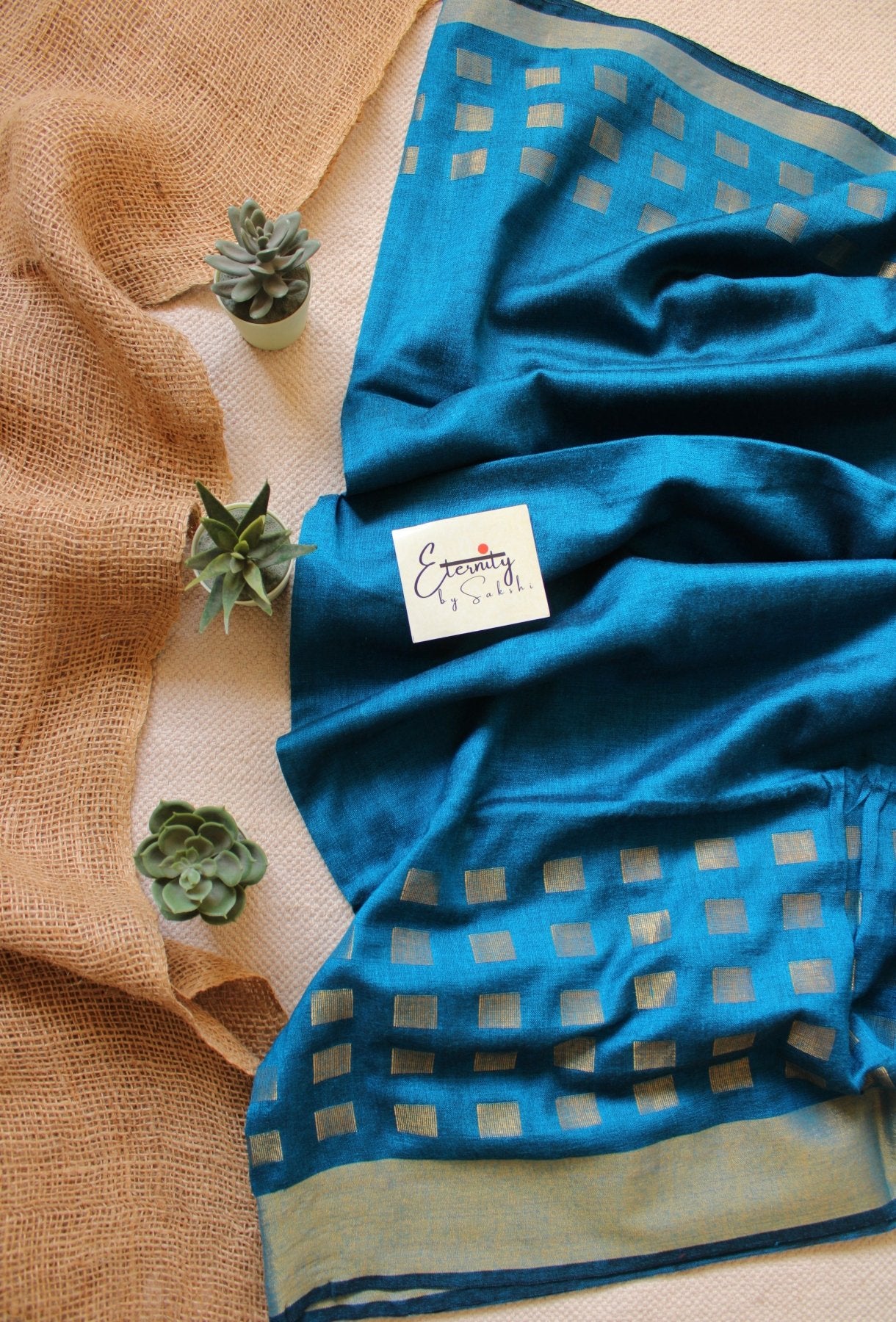 Turkish Blue Meher Saree - Eternity by Sakshi