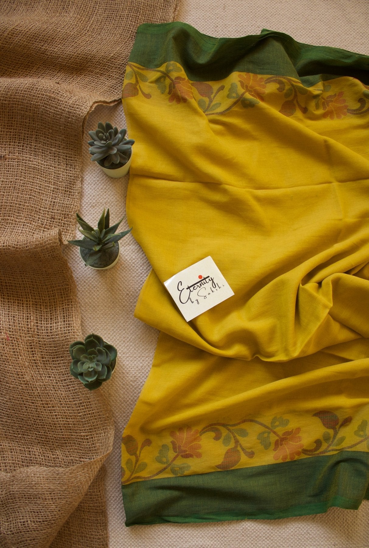 Yellow Mohe Saree - Eternity by Sakshi