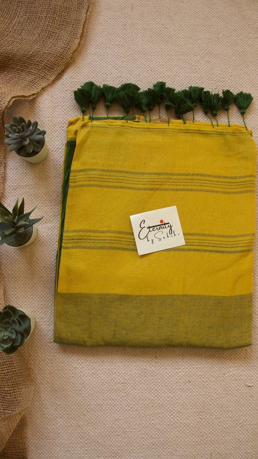 Yellow Mohe Saree - Eternity by Sakshi