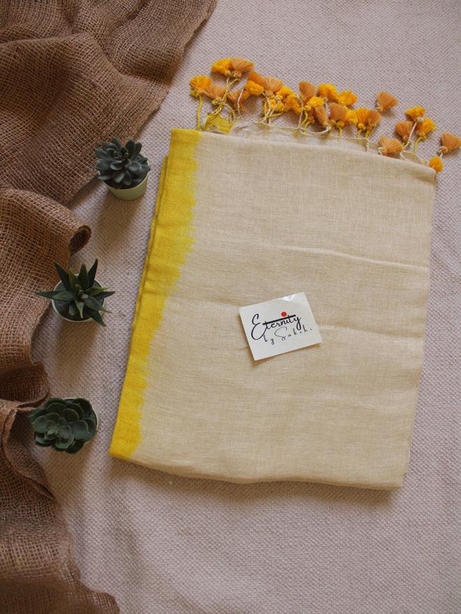 Yellow Ombre Saree - Eternity by Sakshi