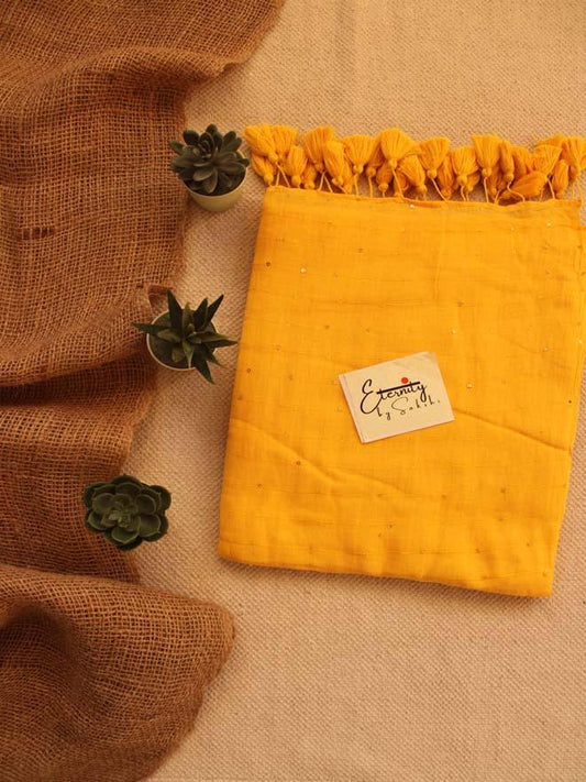 Yellow Tara Saree - Eternity by Sakshi