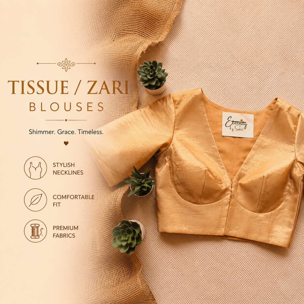 Tissue/Zari Blouses