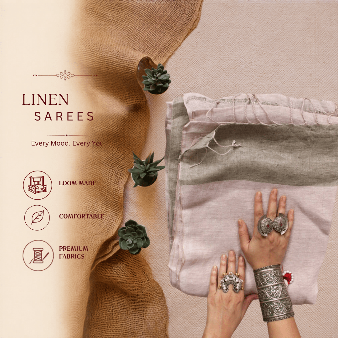 Linen Saree