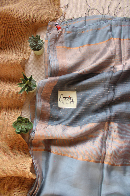 Grey Raga Resham Saree