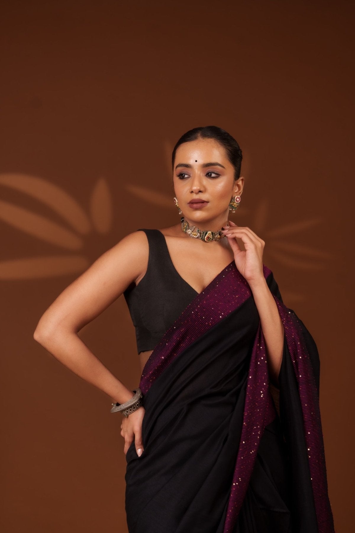 Black Shakti Saree - Eternity by Sakshi