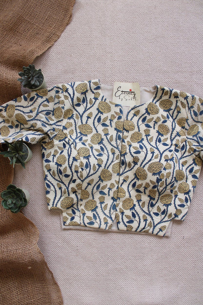 White Blossom Rosevine Blouse - Eternity by Sakshi