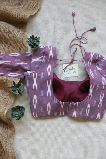 Onion Pink Ikat Blouse - Eternity by Sakshi