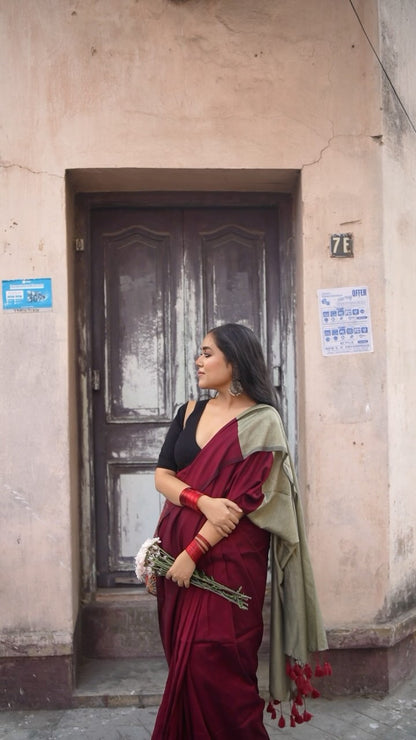 Beet Office saree