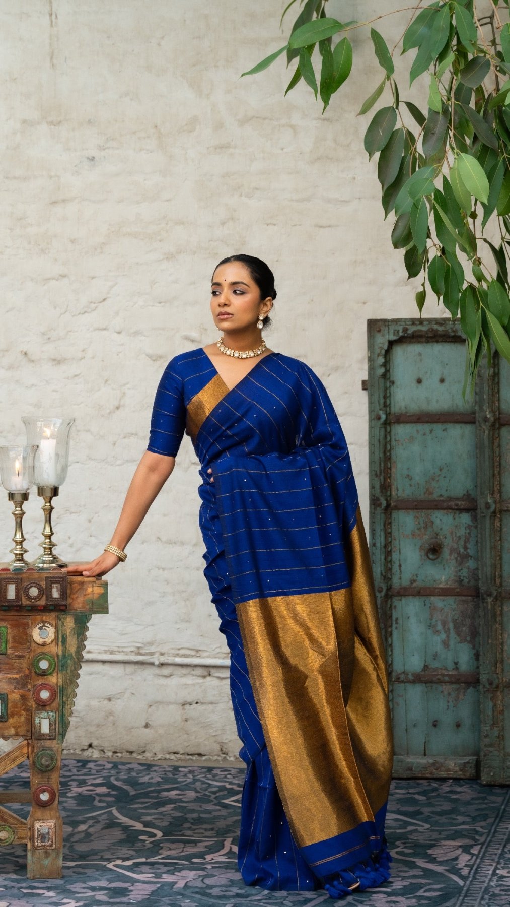 Blue Galaxy Saree - Eternity by Sakshi