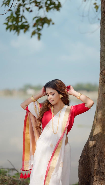 Pujo Polka Saree - Eternity by Sakshi