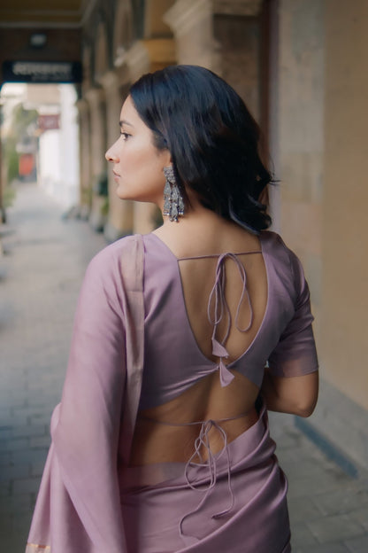 Mauve Raga Resham Saree - Eternity by Sakshi