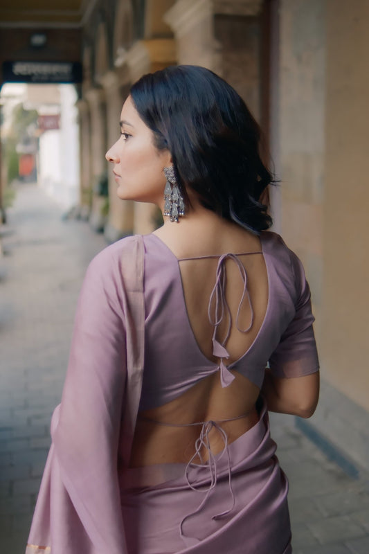 Mauve Raga Resham Saree - Eternity by Sakshi