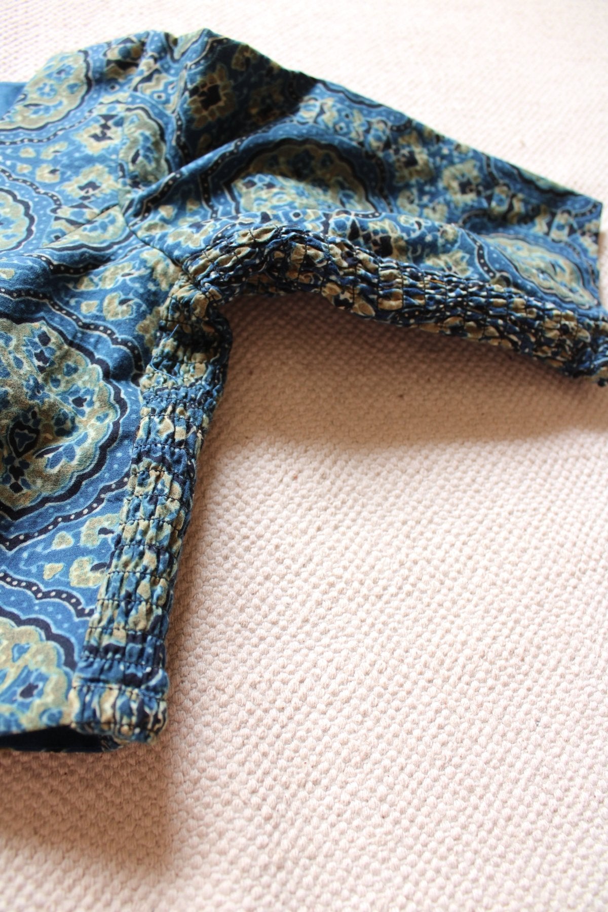 Blue Ajrakh Strechable Blouse - Eternity by Sakshi