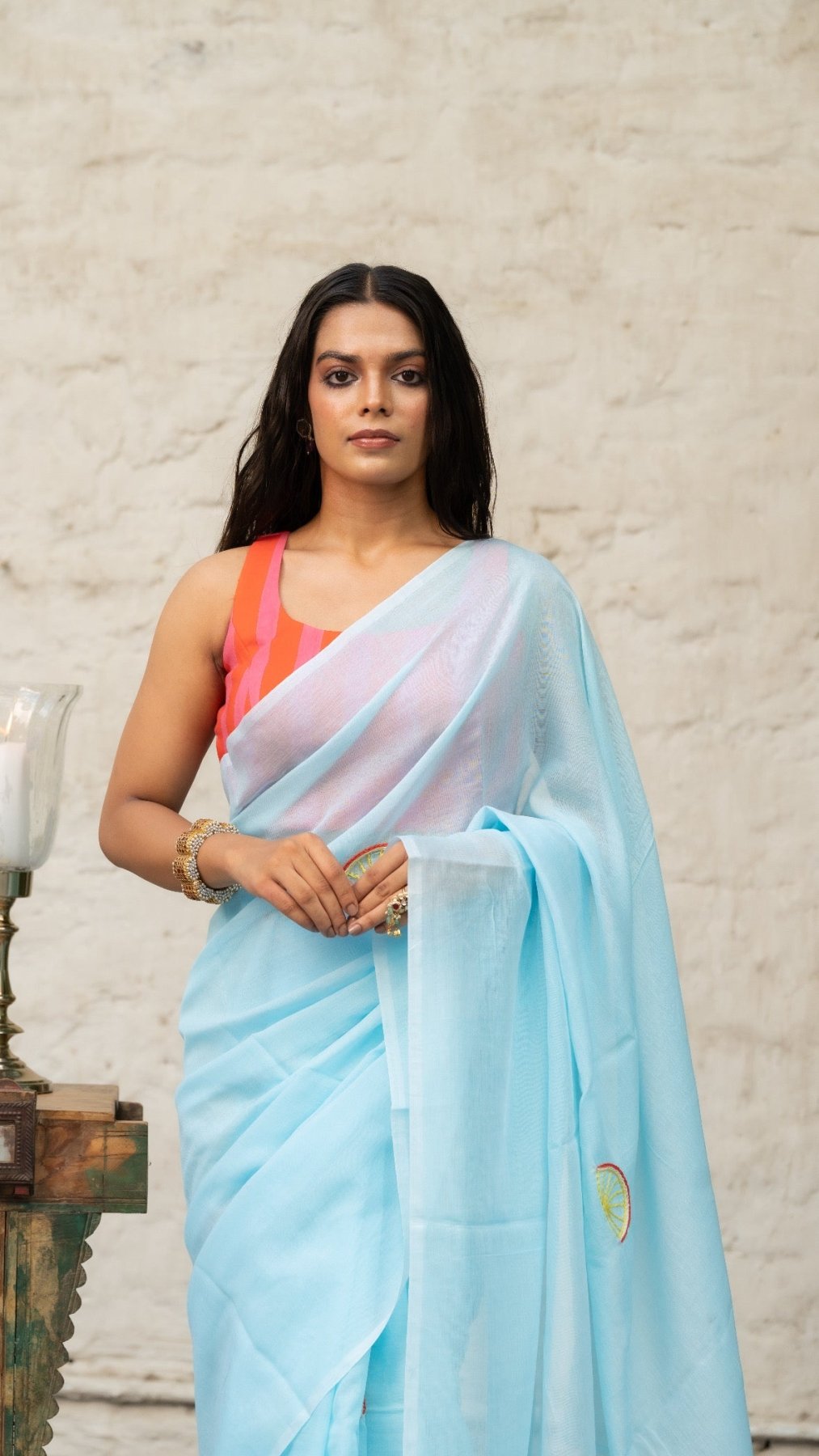 Skyloom Summer Watermelon Saree - Eternity by Sakshi