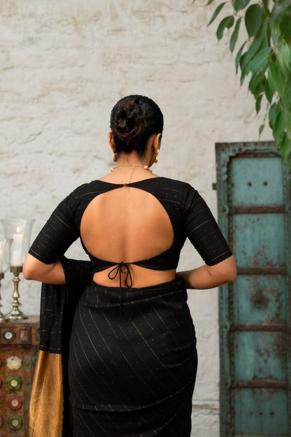 Black Prasang Blouse