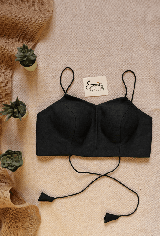 Black Noodle Dorrie Backless blouse - Eternity by Sakshi