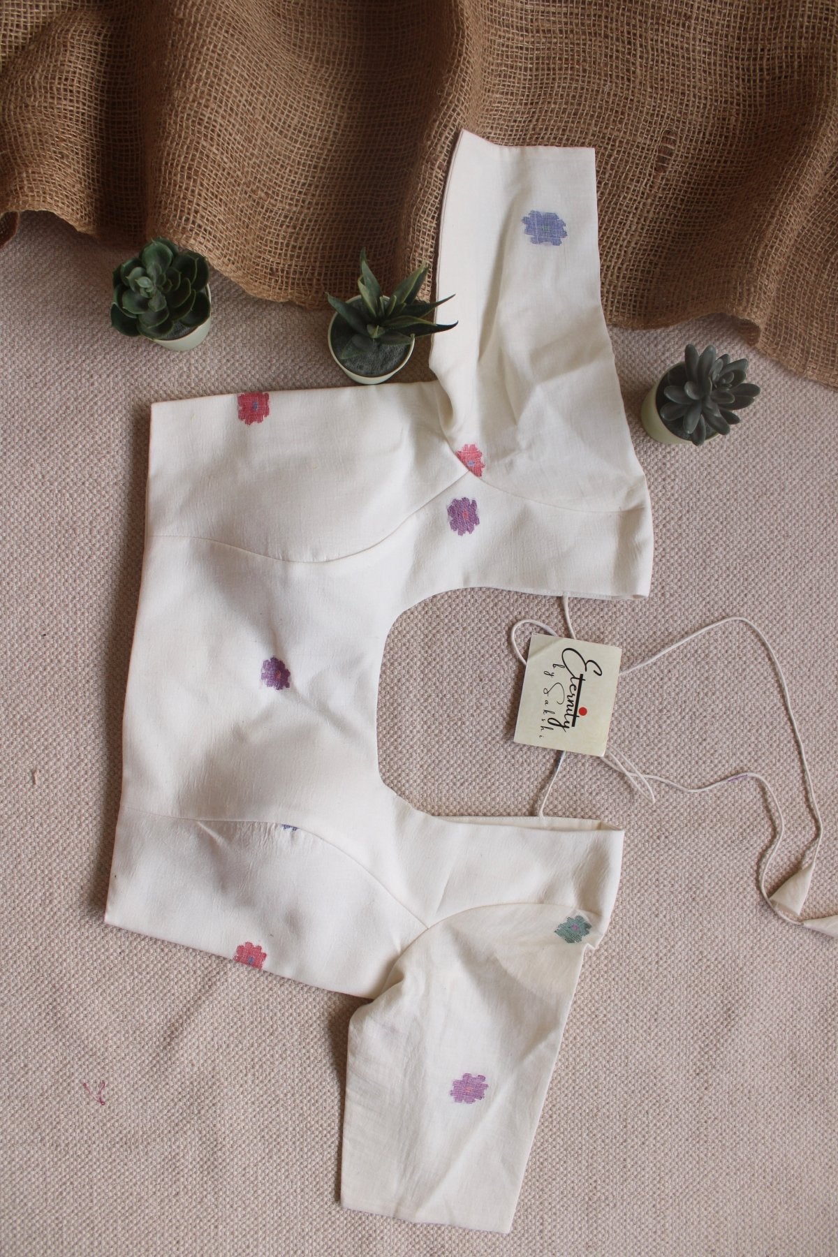 White Flower Blouse - Eternity by Sakshi