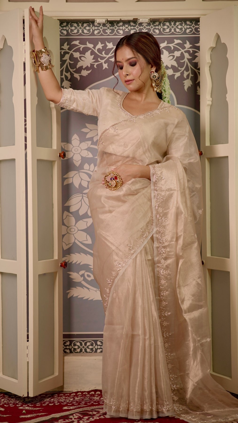 Pearl Handwork Raaz Saree - Eternity by Sakshi