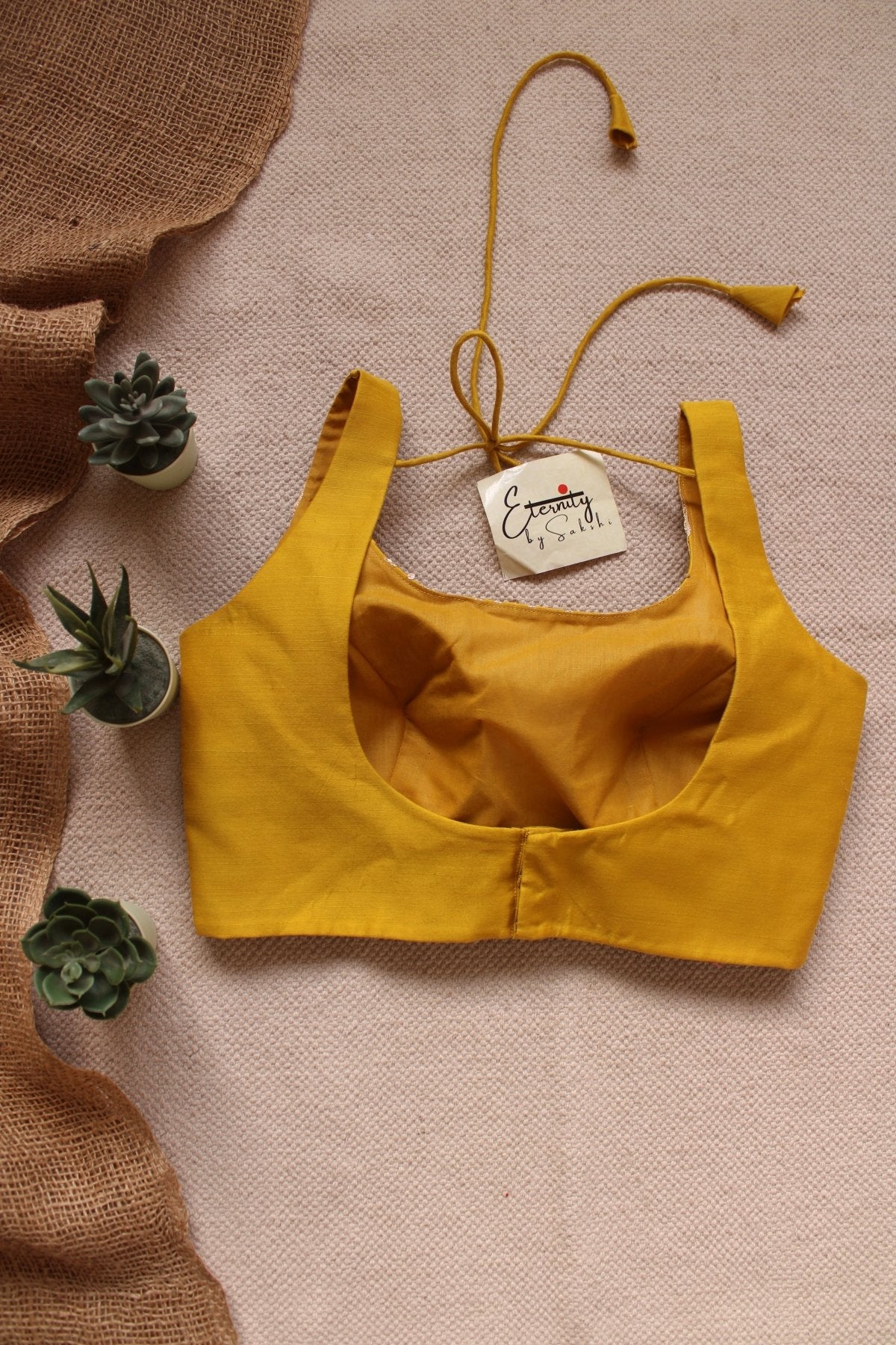 yellow Sitara Noorie Blouse - Eternity by Sakshi