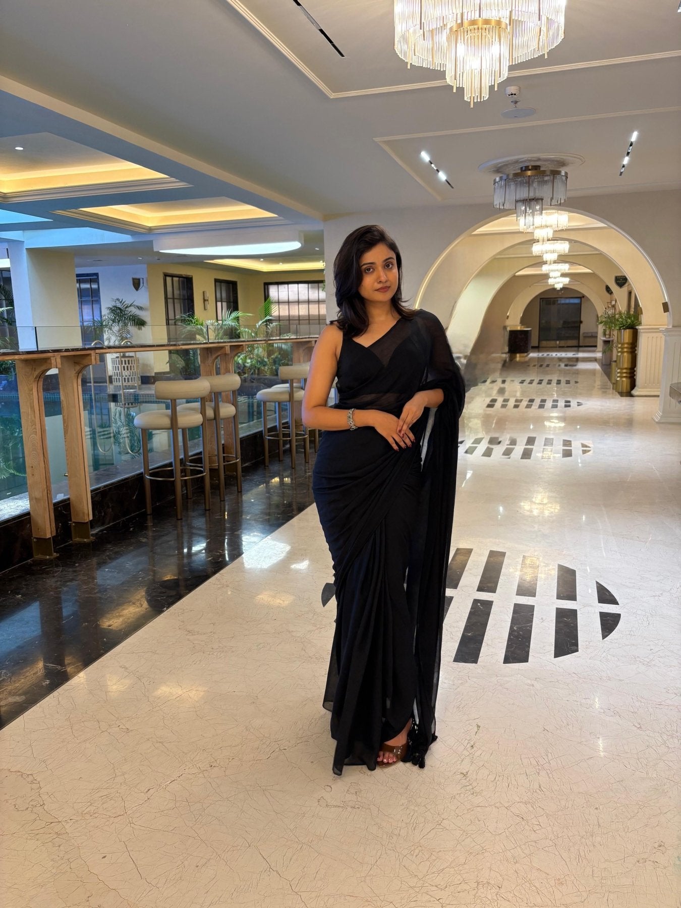 KOHL BREEZY SAREE - Eternity by Sakshi