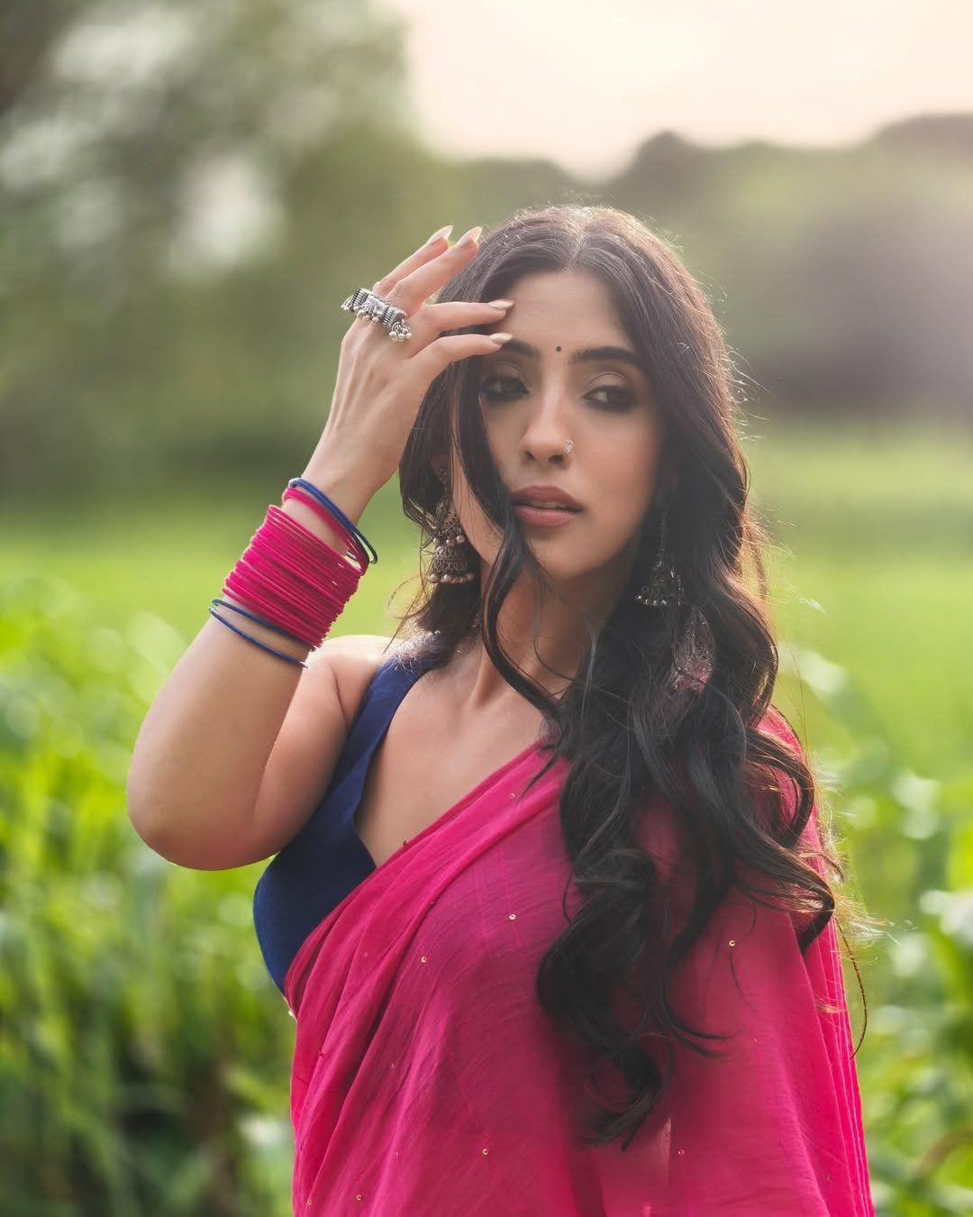 Pink Tara Saree - Eternity by Sakshi