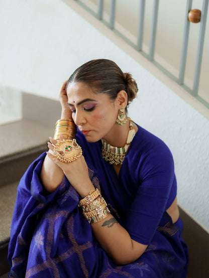 Blue Lotus Saree - Eternity by Sakshi