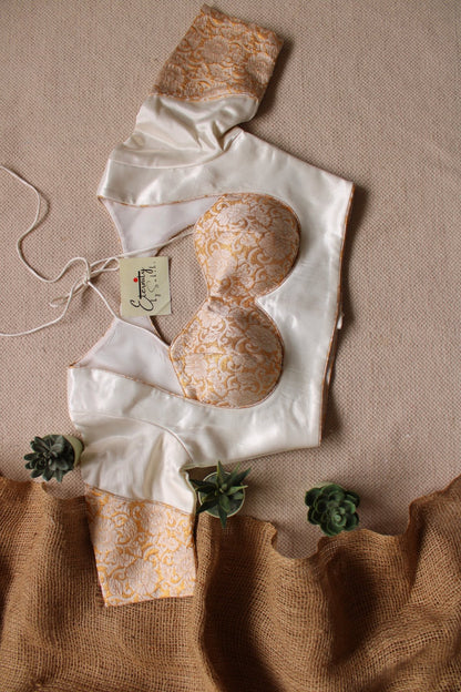 White Glam Blouse - Eternity by Sakshi