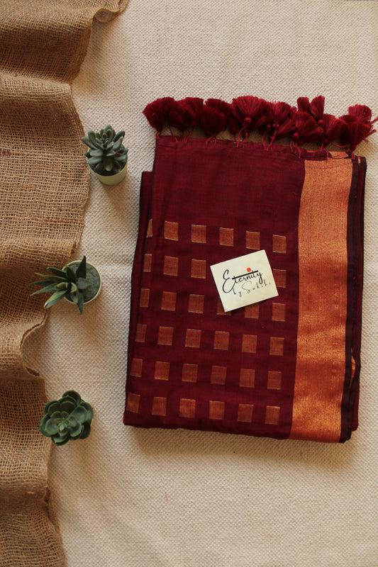 Maroon Meher Saree