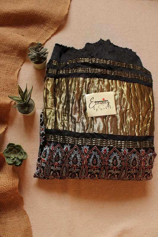Green Modal Bandhani Saree - Eternity by Sakshi