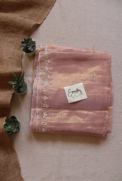 Peach Handwork Raaz Saree - Eternity by Sakshi