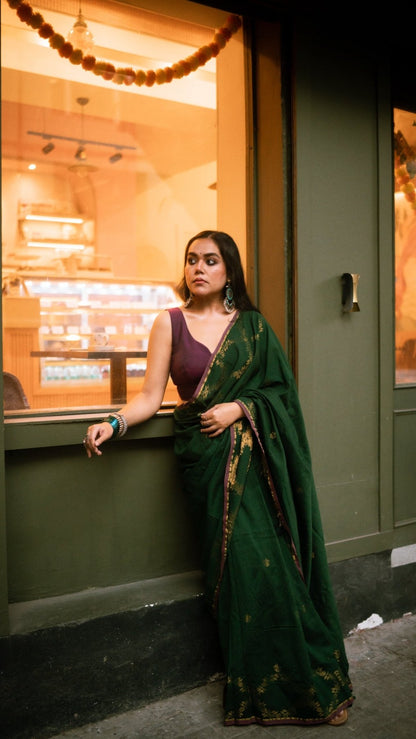 Green Parv Saree - Eternity by Sakshi