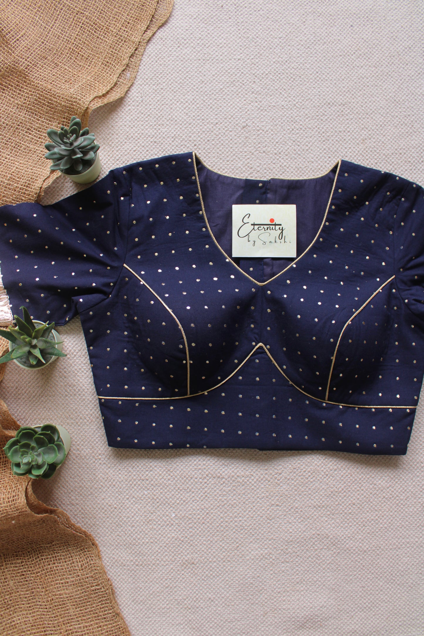 Blue Navratri Amba Blouse