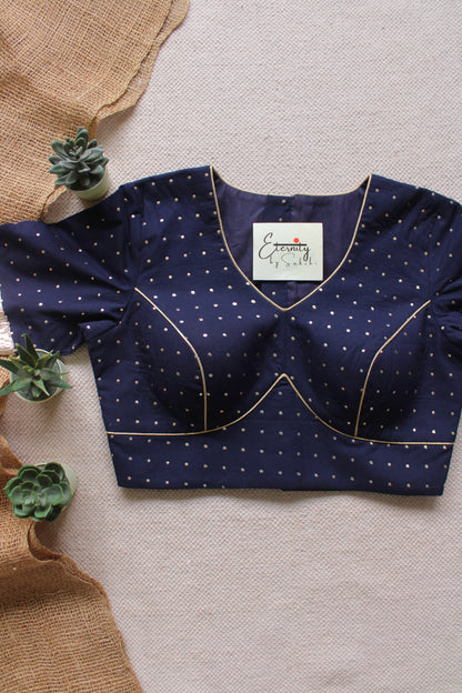 Blue Navratri Amba Blouse