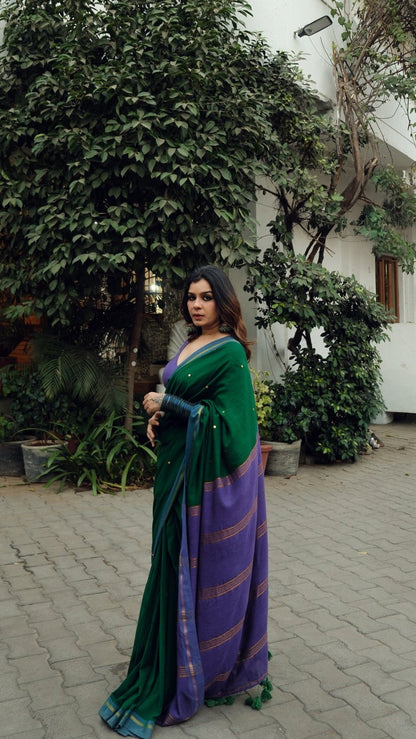 Green Varnika Saree - Eternity by Sakshi