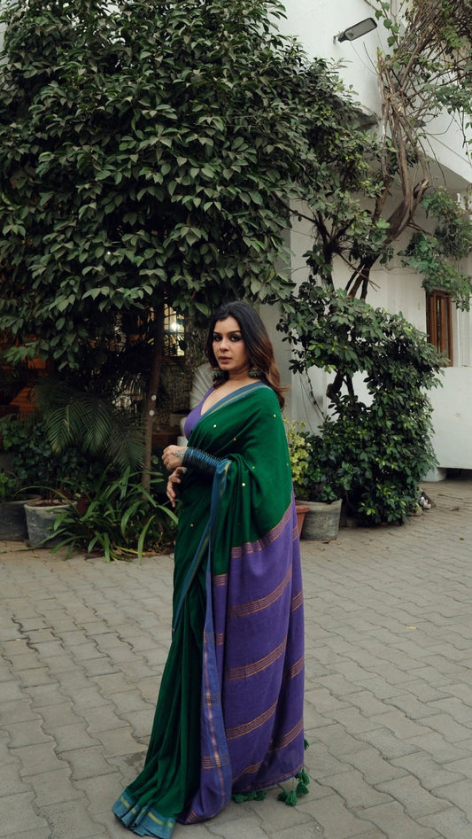 Green Varnika Saree - Eternity by Sakshi