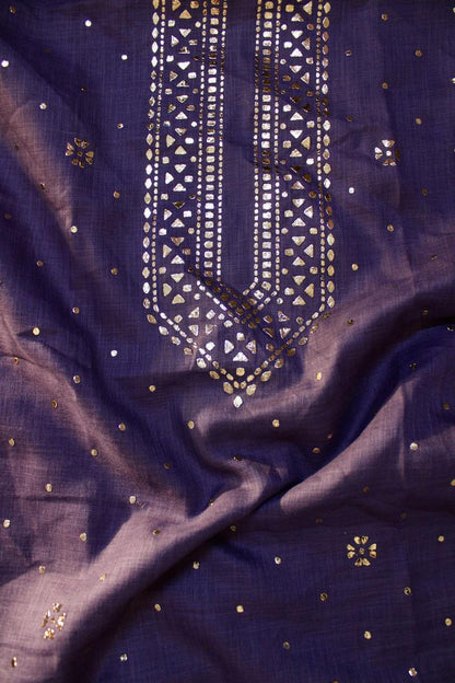 Purple Linen Unstitched Mens Kurta Fabric 01