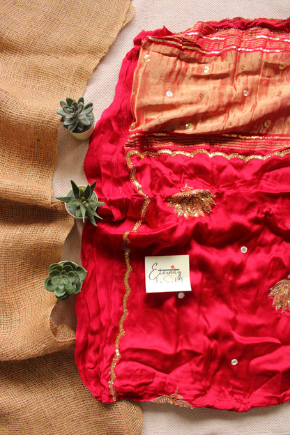 Lotus Modal Handwork Saree