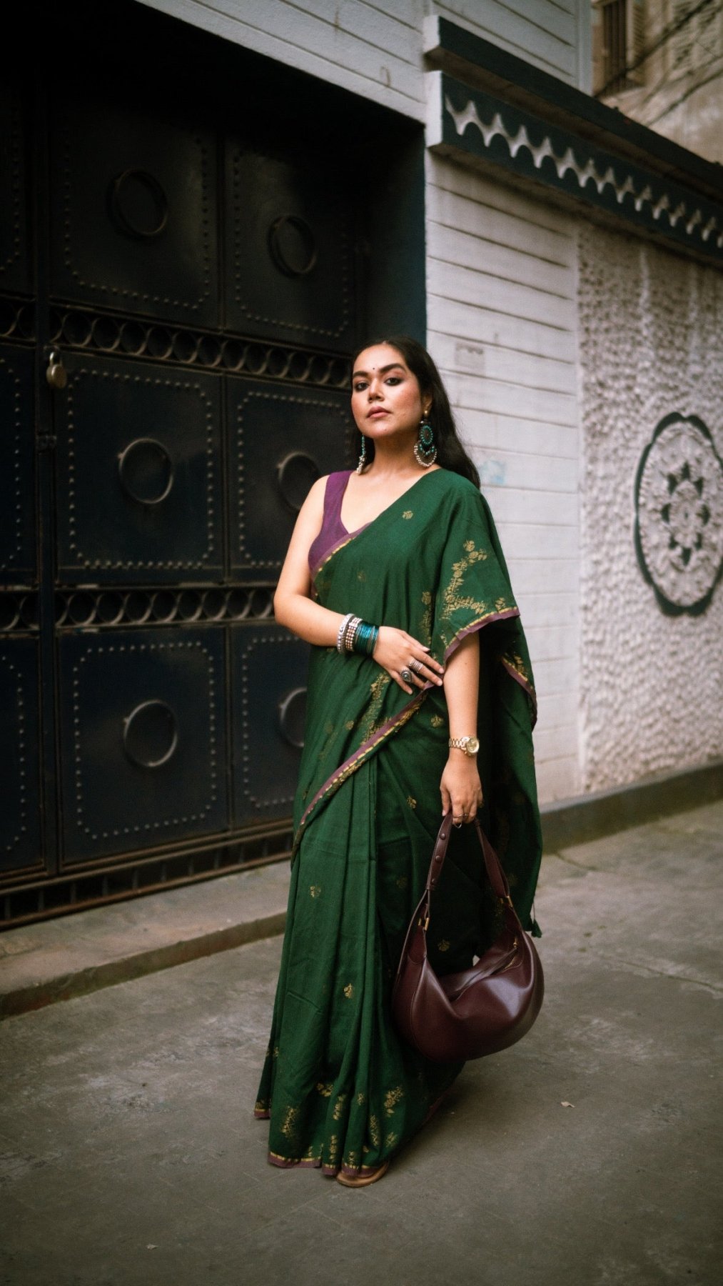 Green Parv Saree - Eternity by Sakshi