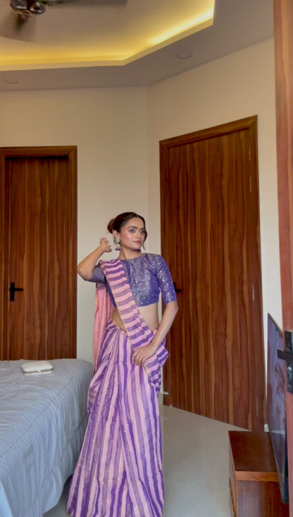 Pink Rekha Saree - Eternity by Sakshi