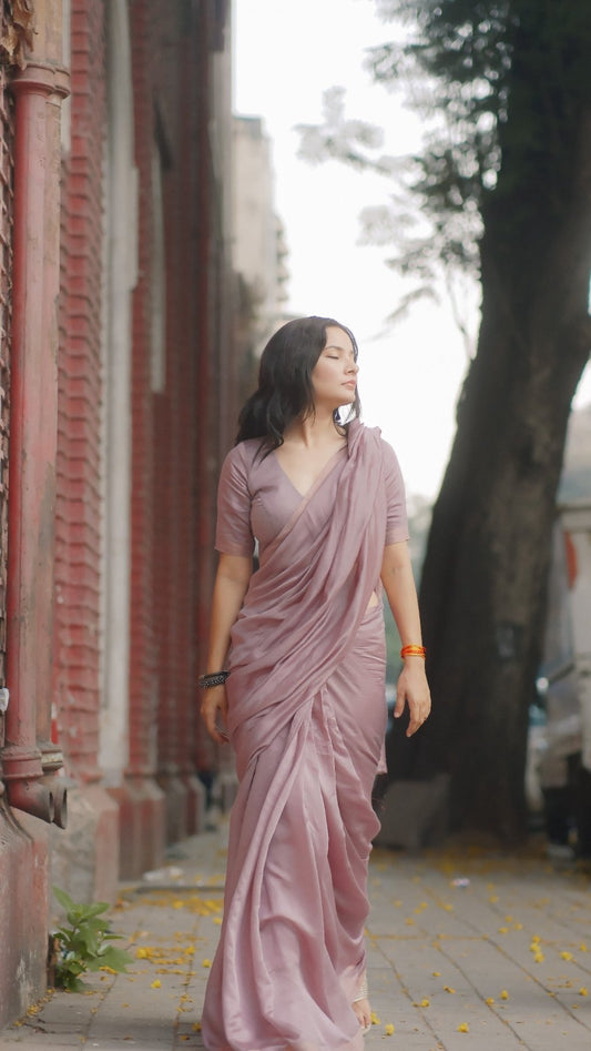 Mauve Raga Resham Saree - Eternity by Sakshi