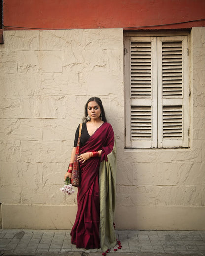 Beet Office saree