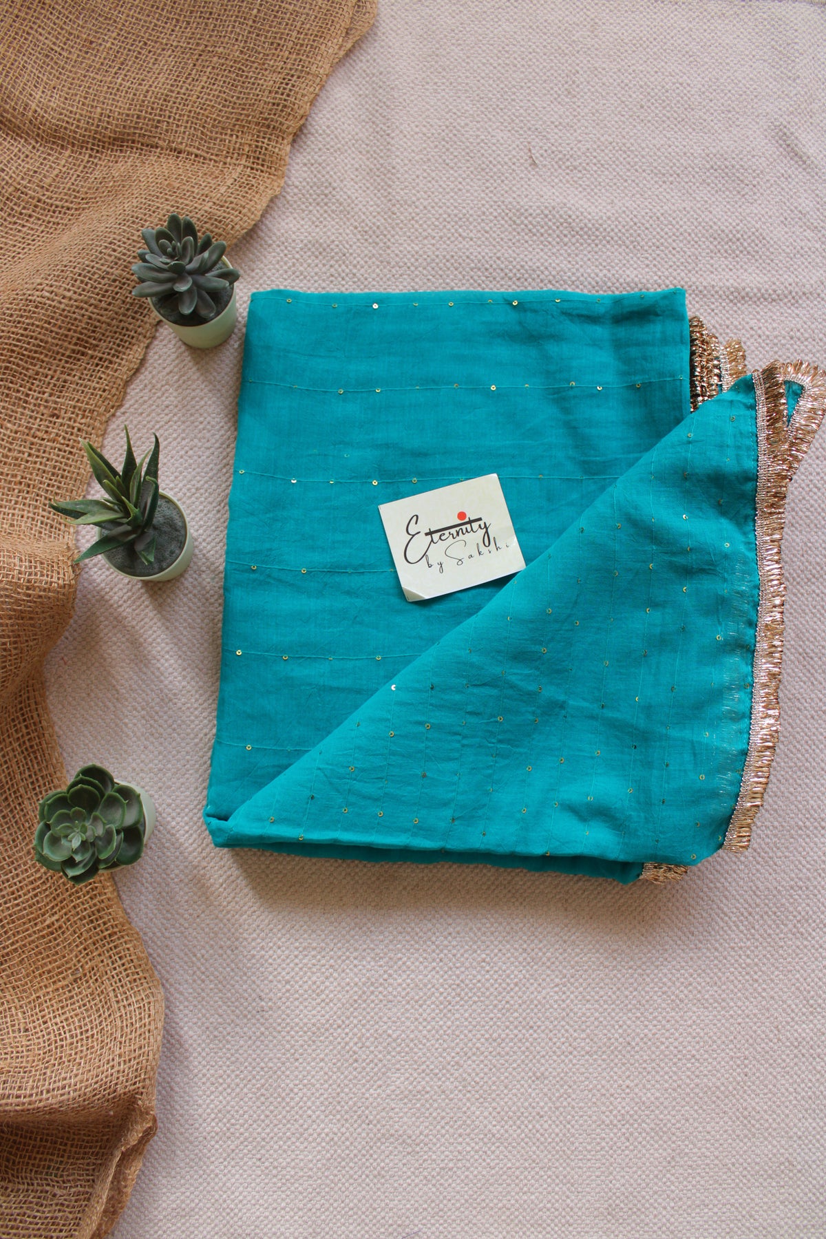 Sea Green Gulbahar Saree