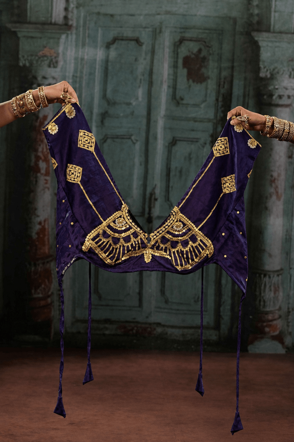 Purple Aangi Blouse - Eternity by Sakshi