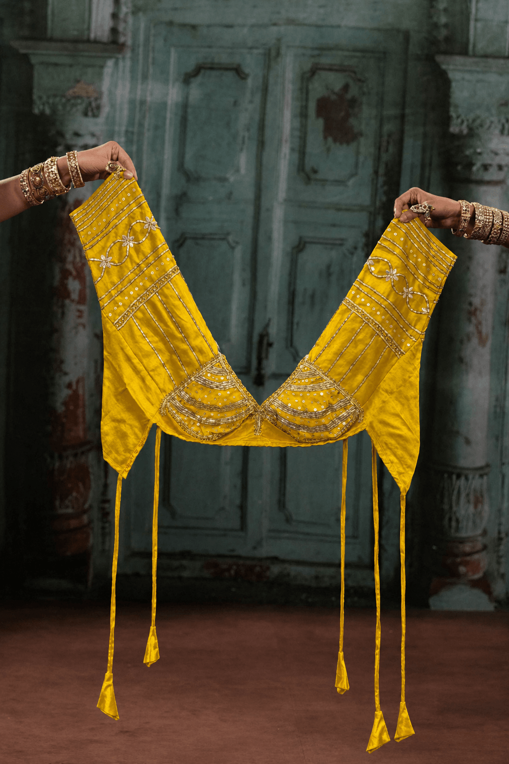Yellow Aangi Blouse - Eternity by Sakshi